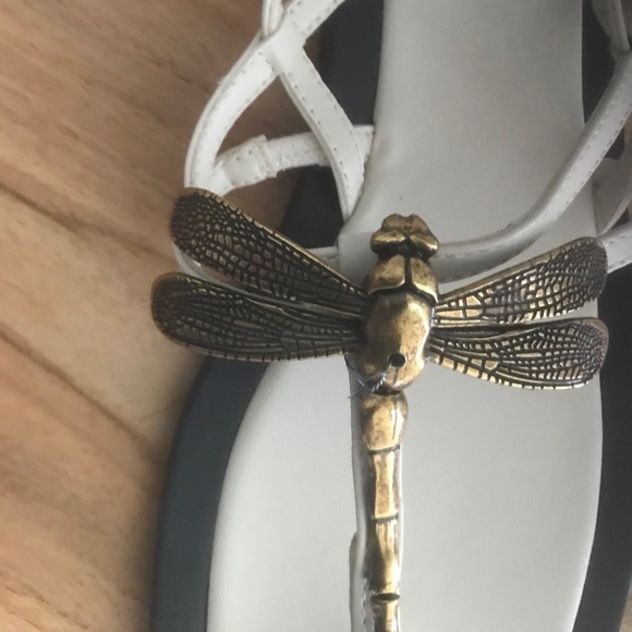 Zara White Dragonfly Sandals - Picture 2 of 6